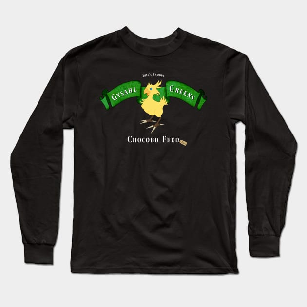 Chocobo Feed Long Sleeve T-Shirt by Kaztiel